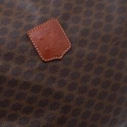 Pre Owned Celine Brown Macadam Coated Canvas and Leather Tote