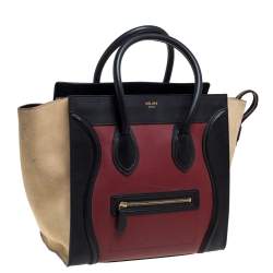 Pre Owned حقيبة يد سيلين ميني لاغيدج جلد أسود