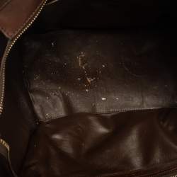 Pre Owned Celine Multicolor Python, Suede and Leather Mini Luggage Tote