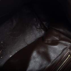 Pre Owned Celine Multicolor Python, Suede and Leather Mini Luggage Tote