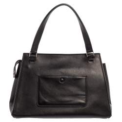 Pre Owned Céline Beige/Black Calfhair and Leather Small Edge Bag