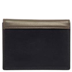 مملوكة مسبقًا Celine Tri Color Leather Envelope Pocket Card Holder