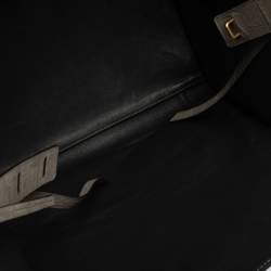 Pre Owned حقيبة يد سيلين فنتوم لاغدغ كبيرة جلد نقش تمساح رمادية