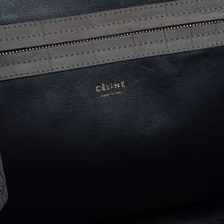 Pre Owned حقيبة يد سيلين فنتوم لاغدغ كبيرة جلد نقش تمساح رمادية