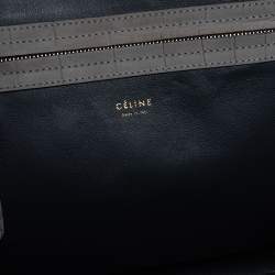 Pre Owned حقيبة يد سيلين فنتوم لاغدغ كبيرة جلد نقش تمساح رمادية