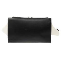 Pre Owned Celine Tri Color Leather Medium Trapeze Top Handle Bag