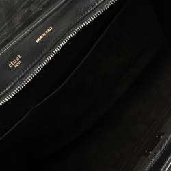 Pre Owned Celine Tri Color Leather Medium Trapeze Top Handle Bag