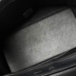 Pre Owned Celine Black Leather and Suede Medium Trapeze Bag