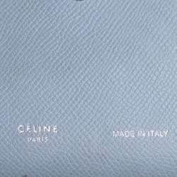 Celine Blue/Green Leather Multifunction Strap Wallet