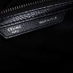 Pre Owned Celine Black Leather Mini Luggage Tote