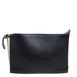 Pre Owned Celine Tri Color Leather Medium Pocket Chain Shoulder Bag