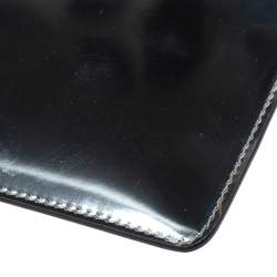 Pre Owned Celine Silver Mirror Leather Zipped Clutch