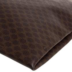 Pre Owned Celine Brown Macadam Coated Canvas and Leather Tote