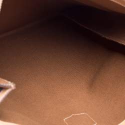 Pre Owned Celine Brown Macadam Coated Canvas and Leather Tote