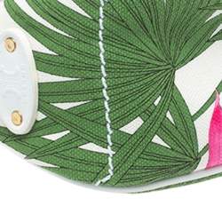 Pre Owned Celine Multicolor Floral Print Canvas and Leather Trims Pochette 