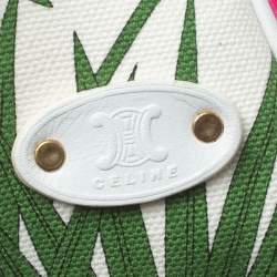 Pre Owned Celine Multicolor Floral Print Canvas and Leather Trims Pochette 