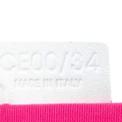 Pre Owned Celine Multicolor Floral Print Canvas and Leather Trims Pochette 