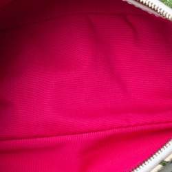 Pre Owned Celine Multicolor Floral Print Canvas and Leather Trims Pochette 