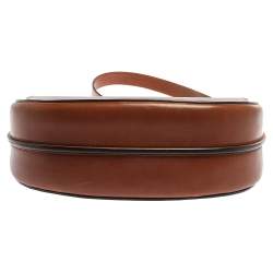 Pre Owned Celine Brown Leather Medium Trotteur Shoulder Bag