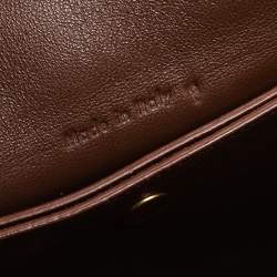 Pre Owned Celine Brown Leather Medium Trotteur Shoulder Bag