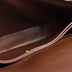 Pre Owned Celine Brown Leather Medium Trotteur Shoulder Bag