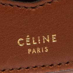 Pre Owned Celine Brown Leather Medium Trotteur Shoulder Bag