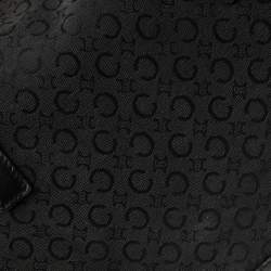 Pre Owned Celine Black Monogram Canvas and Leather Tote