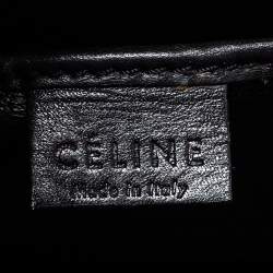 Pre Owned Celine Multicolor Leather and Suede Nano Luggage Tote