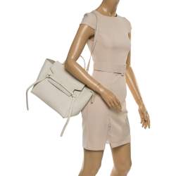 Céline *CELINE Belt Bag Beige x Bold / With flap / One handle