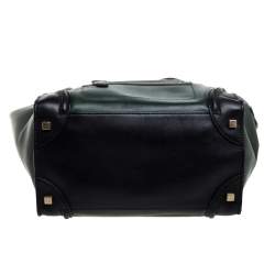 مملوكة مسبقًا حقيبة لاغيدج يد سلين جلد خضراء داكنة/ سوداء