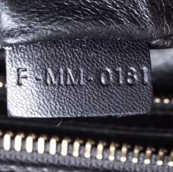 مملوكة مسبقًا حقيبة لاغيدج يد سلين جلد خضراء داكنة/ سوداء