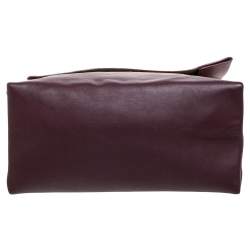 Pre Owned Celine Tri Color Leather And Suede All Soft Shoulder Bag