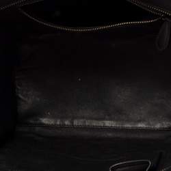 Pre Owned حقيبة يد سيلين ميني لاغيدج جلد وكانفاس سوداء/ بيج