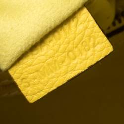 Pre Owned حقيبة لاغيدج يد سلين جلد صفراء