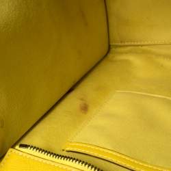 Pre Owned حقيبة لاغيدج يد سلين جلد صفراء