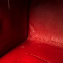 Pre Owned Celine Red Python Mini Luggage Tote