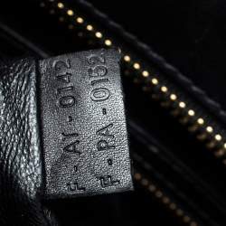 Pre Owned حقيبة يد سيلين ميني لاغيدج جلد وسويدي وجلد ثعبان سوداء/ زرقاء