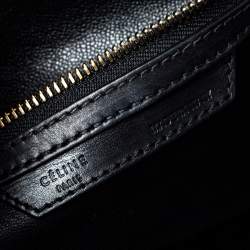 Pre Owned حقيبة يد سيلين ميني لاغيدج جلد وسويدي وجلد ثعبان سوداء/ زرقاء