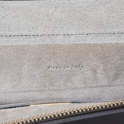 Pre Owned Celine Grey Leather Nano Belt Top Handle Bag