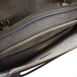 Pre Owned Celine Grey Leather Nano Belt Top Handle Bag