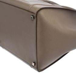 Pre Owned Celine Taupe Leather Medium Phantom Luggage Tote