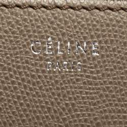 Pre Owned Celine Taupe Leather Medium Phantom Luggage Tote