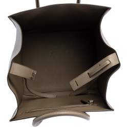 Pre Owned Celine Taupe Leather Medium Phantom Luggage Tote