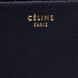 Pre Owned Celine Multicolor Woven Canvas and Leather Solo Clutch