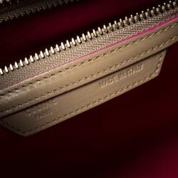 Pre Owned Celine Beige Leather Micro Luggage Tote