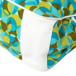 Pre Owned Celine Multicolor Printed Canvas and Leather Boogie Tote