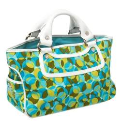 Pre Owned Celine Multicolor Printed Canvas and Leather Boogie Tote