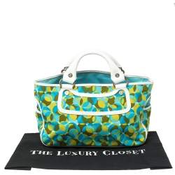 Pre Owned Celine Multicolor Printed Canvas and Leather Boogie Tote