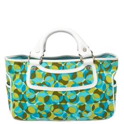 Pre Owned Celine Multicolor Printed Canvas and Leather Boogie Tote
