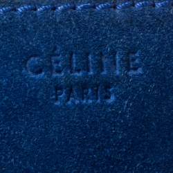 Pre Owned Celine Blue Suede and Leather Large Phantom Luggage Tote